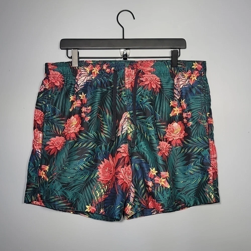 H&M Men's Hawaiian Swim Trunks